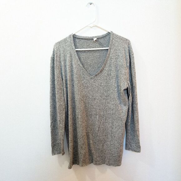 BP Heather Gray Long Sleeve Tunic, Womens Small - Picture 1 of 9